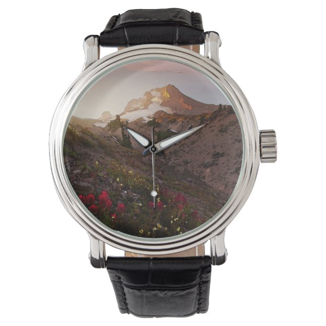 Montre Aquarelle de coucher du soleil de vallée de (devant)