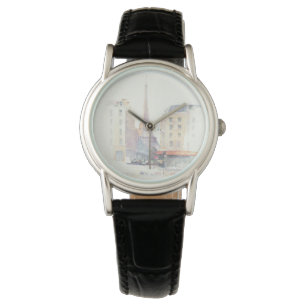 Montre Aquarelle de Tour Eiffel   Paris