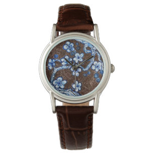 Montre Aquarelle Fleur de Cerisier Originale 
