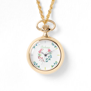 Montre Aquarelle Jardin et abeilles