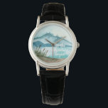Montre Aquarelle moderne Nature Commençons l'aventure<br><div class="desc">Aquarelle moderne Nature Commençons l'aventure</div>