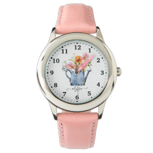 Montre Aquarelle peinte à la main Floral