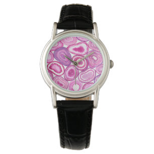 Montre Aquarelle rose