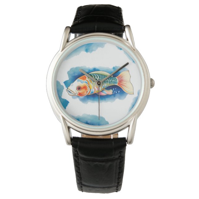 Montre - Aquarelle série : Koi Fish (devant)