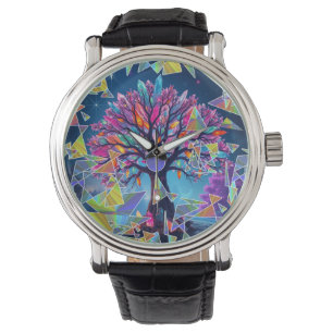 Montre Arbre Abstrait cristal