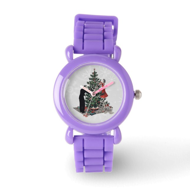 Montre Arbre de Noël rétro (Recto)