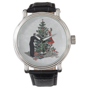 Montre Arbre de Noël rétro