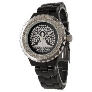 Montre Arbre de Vie Spirituel Art Bouddha