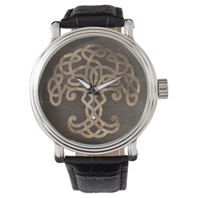 Montre Arbre de vie -Yggdrasil sur Motif celtique (devant)