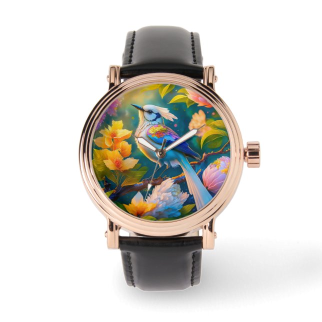 Montre Arc en arc-en-ciel Jay Imaginaire Bird (Recto)