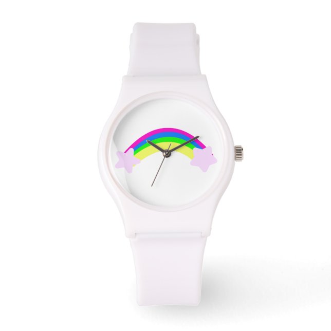 Montre Arc-en-ciel avec des étoiles (Recto)