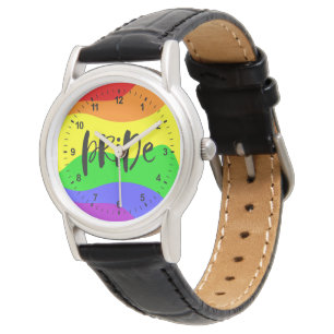 Montre Arc-en-ciel de la fierté moderne