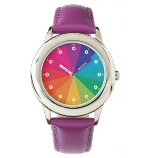 Montre Arc-en-ciel en couleur Satt Bunt Lernuhr