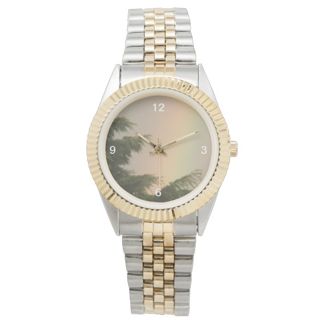 Montre arc-en-ciel et arbres (devant)