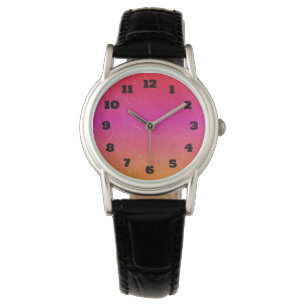 Montre Arc-en-ciel Gradient Art Abstrait