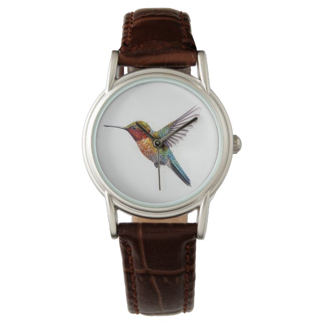 Montre Arc en ciel : L'art des colibris (devant)