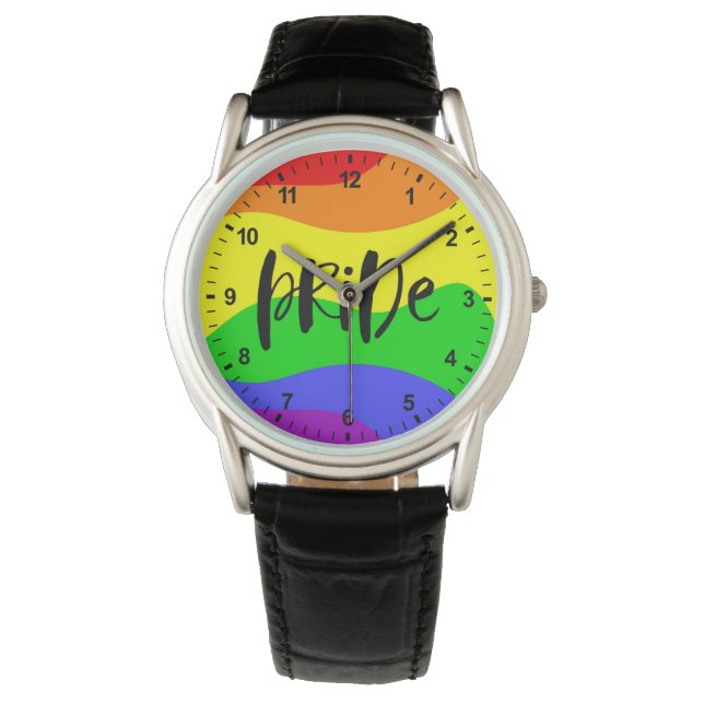 Montre Arc-en-ciel moderne Pride (devant)
