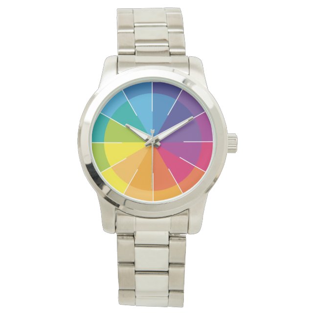 Montre Arc-en-ciel Puriste et clair (devant)