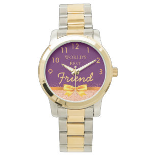 Montre Arc en or violet ami
