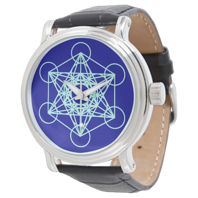 Montre Archangel Metatron Veille de Géométrie Sacrée (Incliné)
