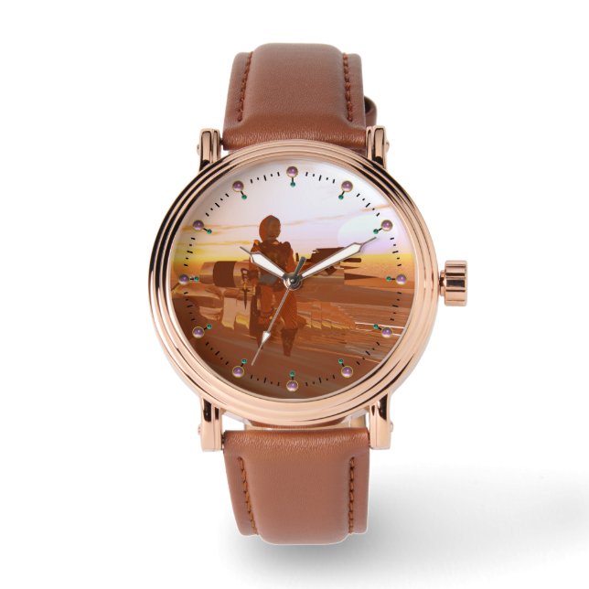 Montre ARES CYBORG, DÉSERT HYPERION, SCIENCE FICTION Scif (Recto)