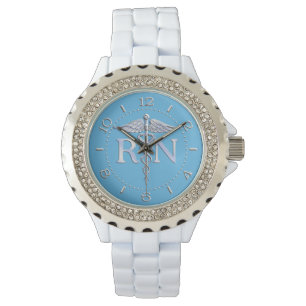 Montre Argent de RN d'infirmière comme des bleus layette