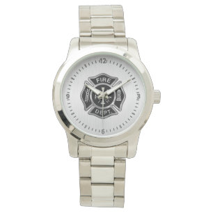 Montre Argent d'insigne de corps de sapeurs-pompiers