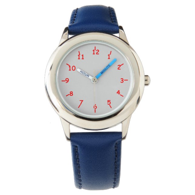 Montre Argent et rouge révolutionnaire (devant)