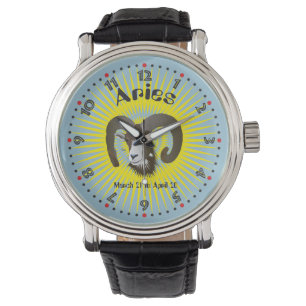 Montre Aries March 21 à avril 20 Watch
