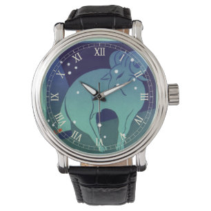 Montre Aries Ram Constellation, Astrologie Zodiaque Vinta