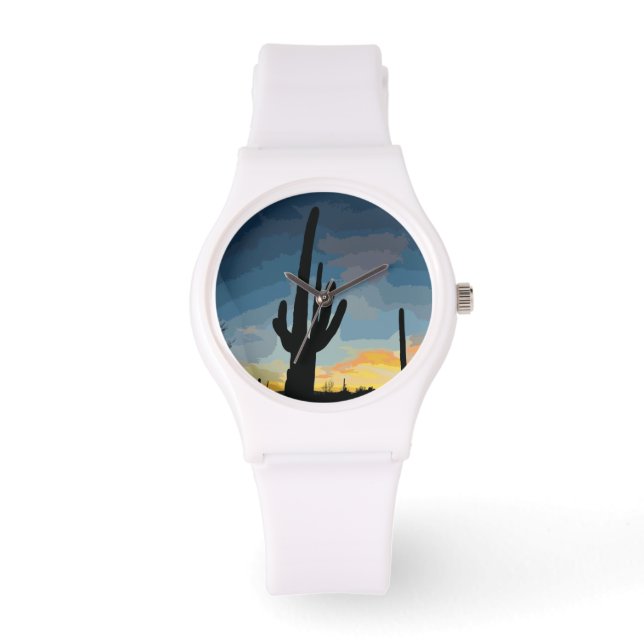 Montre Arizona Saguaro Cactus Sunset sud-ouest (Recto)