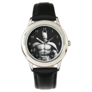 Montre Arkham Pose large noir et blanc Batman