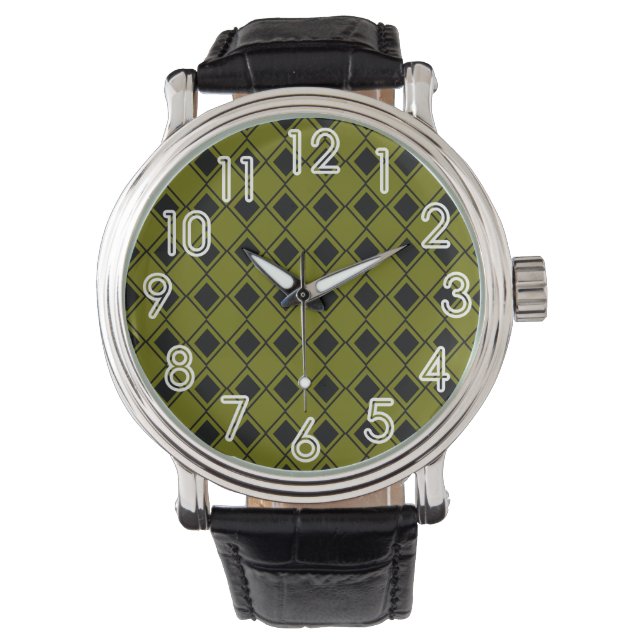 Montre Arlequin vert (devant)