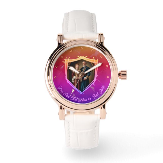 Montre Armoiries du chevalier Cadeau médiéval à l'ancienn (Recto)