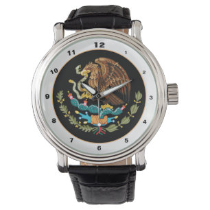 Montre Armoiries du Mexique et de l'aigle mexicain / mode