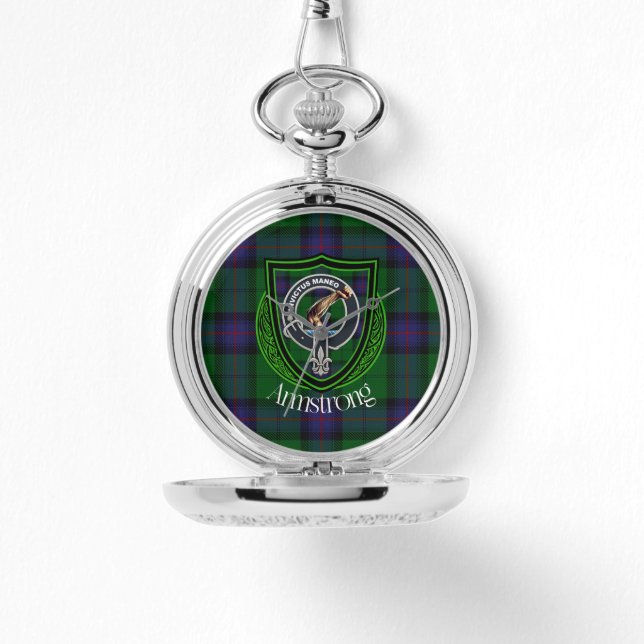 Montre Armstrong Scottish Clan Tartan & Crest (Recto)