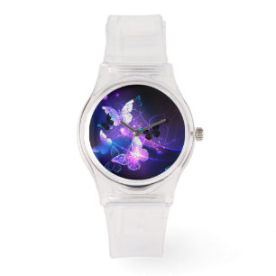 Montre Arrière - plan avec papillons de nuit