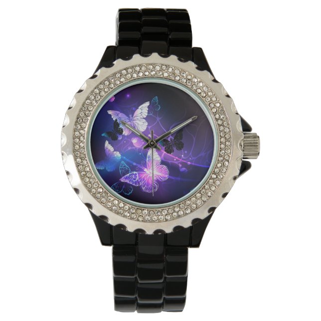 Montre Arrière - plan avec papillons de nuit (devant)