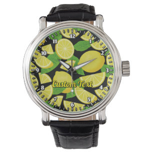 Montre Arrière - plan citron