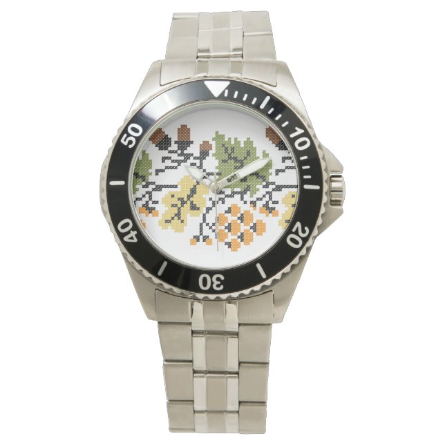Montre Arrière - plan d'automne de chêne (devant)