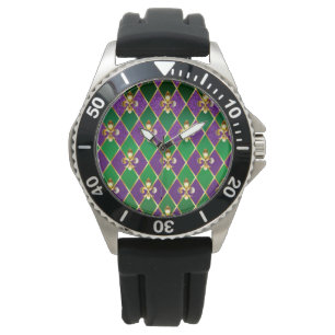 Montre Arrière - plan de bijoux Mardi Gras