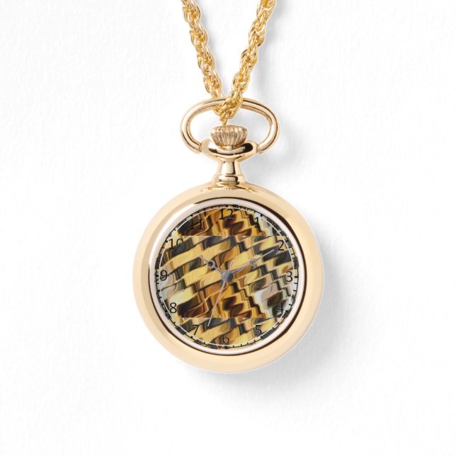 Montre arrière - plan de bronze d'or (Recto)
