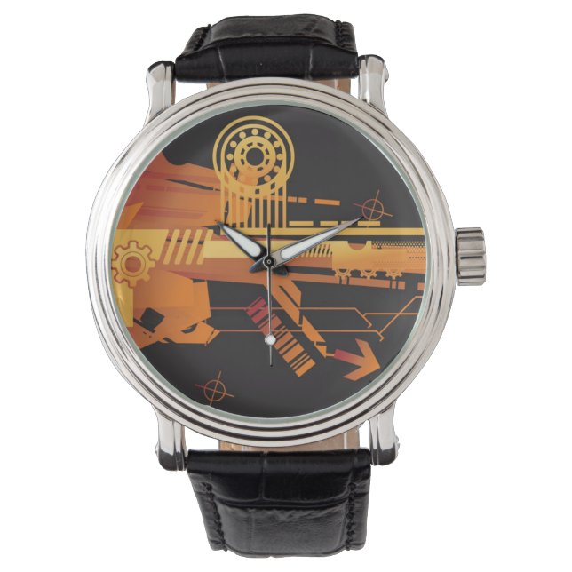 Montre Arrière - plan de demi-teinte technique 6 (devant)