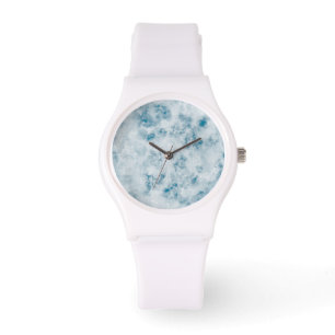 Montre Arrière - plan de texture bleu marbre
