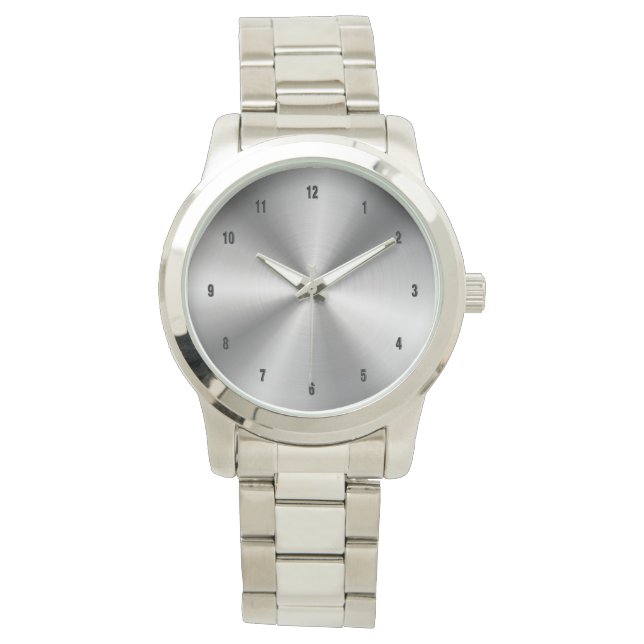 Montre Arrière - plan d'impression en acier inoxydable br (devant)