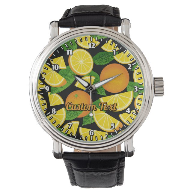 Montre Arrière - plan orange (devant)