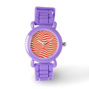 Montre Arrière - plan rayé