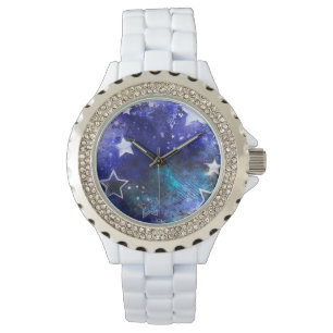 Montre Arrière - plan spatial avec étoiles