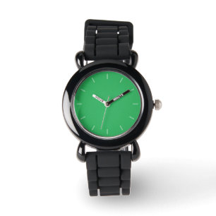 Montre Arrière - plan vert tendance