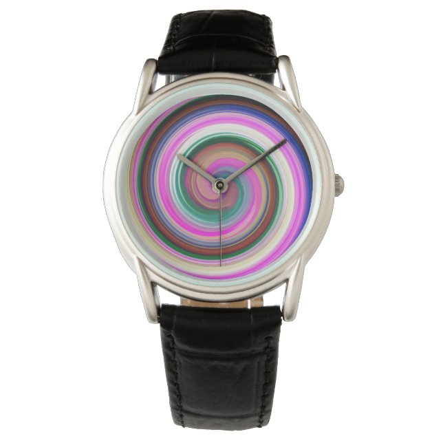 Montre Art Abstrait moderne Swirl #25 (devant)